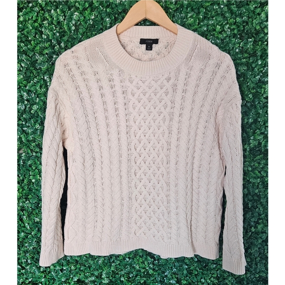 J.Crew Cotton-Cashmere Cable-Knit Pullover - Picture 6 of 15